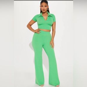 NWT- Josie ribbed pant set